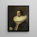 portret van een dame met aardbei - Michiel Jansz. van Mierevelt — ingelijst kunstwerk aan de muur