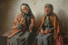 Vrouwen biddend op de veranda - Mieczysław Reyzner — weergave van het kunstwerk