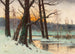 Landschap van een besneeuwd beekje - Mieczysław Korwin Piotrowski — weergave van het kunstwerk