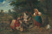 Lunch in de openlucht - Mihály Székely — weergave van het kunstwerk