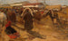 Marktplein in Nizhny Novgorod - Mikhail Filippovich Ivanov — weergave van het kunstwerk