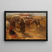 Marktplein in Nizhny Novgorod - Mikhail Filippovich Ivanov — ingelijst kunstwerk aan de muur