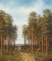 Weg door den dennenbos - Mikhail Konstantinovich Klodt — weergave van het kunstwerk