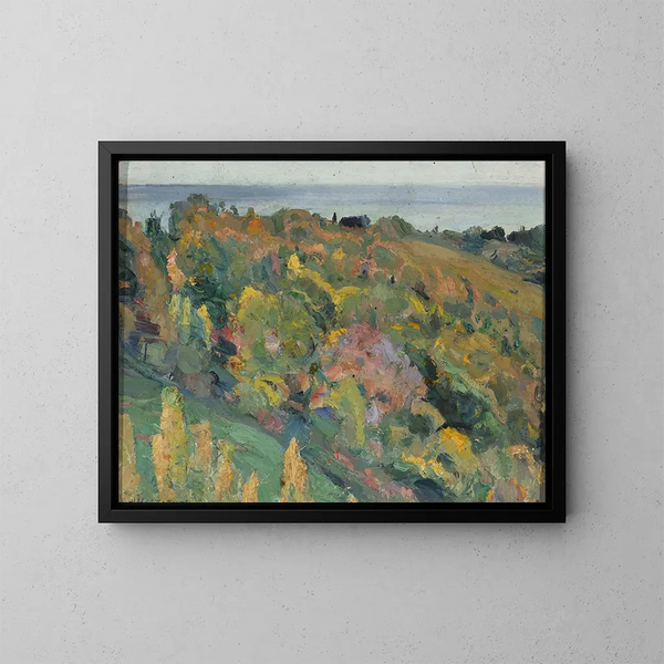 Landscape Study - Mikhail Nesterov — framed artwork on a wall