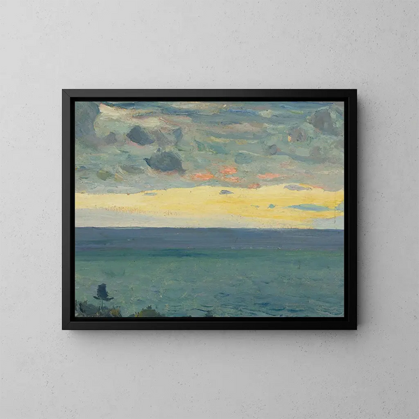 Sea Painting - Mikhail Nesterov — framed artwork on a wall