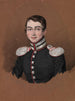 Portret van een jonge officier - Mikhail Terebenev — weergave van het kunstwerk