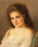 Jonge vrouw - Mikhail Vasilievich Bryansky — weergave van het kunstwerk