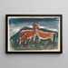 Cows - Mikuláš Galanda — framed artwork on a wall