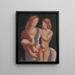 Familie Schilderij - Mikuláš Galanda — ingelijst kunstwerk aan de muur