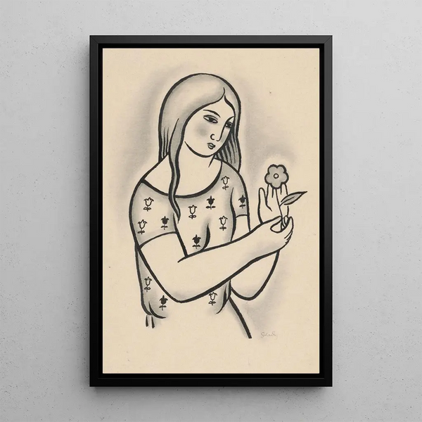 Mikul Galanda - Girl with a flower.webp