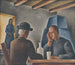 In een herberg - Mikuláš Galanda — weergave van het kunstwerk