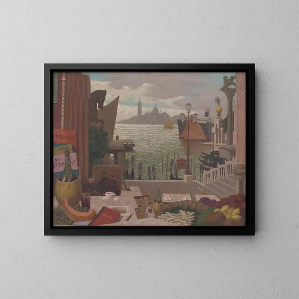 Souvenirs de Venise - Milan Thomka Mitrovský — ingelijst kunstwerk aan de muur