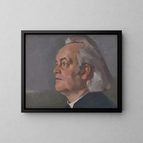 Portret van mgr Alojz Kolska - Milan Thomka Mitrovský — ingelijst kunstwerk aan de muur