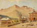 Champery en de berg Bounaveau, Zwitserland - Miner Kilbourne Kellogg — weergave van het kunstwerk