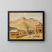 Champery en de berg Bounaveau, Zwitserland - Miner Kilbourne Kellogg — ingelijst kunstwerk aan de muur