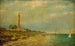 Vuurtoren van Fire Island - Miner Kilbourne Kellogg — weergave van het kunstwerk