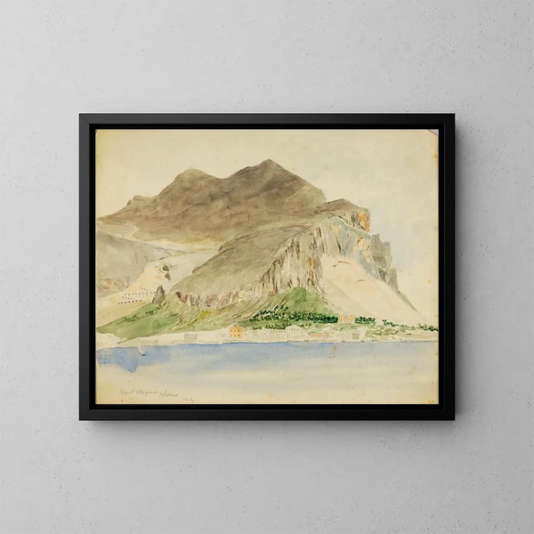 Mont Pellegrino in Palermo - Miner Kilbourne Kellogg — framed artwork on a wall