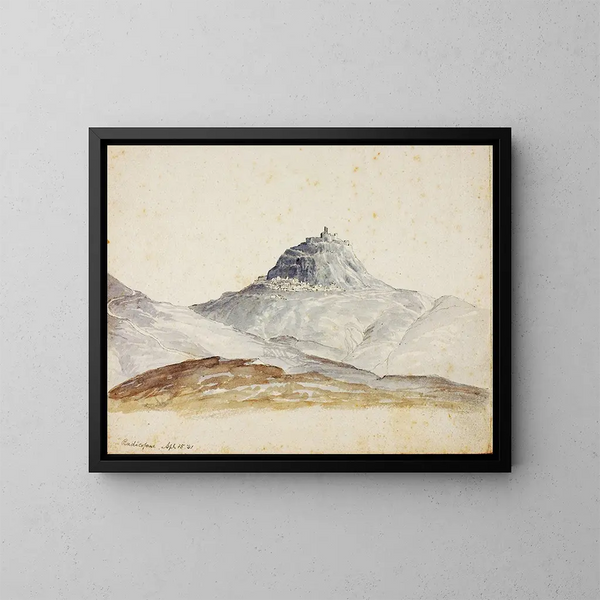 Radicofani Painting - Miner Kilbourne Kellogg — framed artwork on a wall