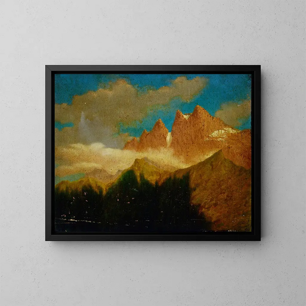 Swiss Painting near Valery - Miner Kilbourne Kellogg — framed artwork on a wall