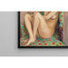 Reproductie van het schilderij van een model in een groene fauteuil - Nils Dardel