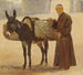 monnik met zijn pakket - Frederik Christian Lund — weergave van het kunstwerk