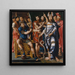Moïse en Aaron voor de Farao, een allegorie van de familie Dinteville - Meester van de allegorie van Dinteville — ingelijst kunstwerk aan de muur