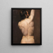 Mannelijk Rugfiguur - Monogramist — ingelijst kunstwerk aan de muur
