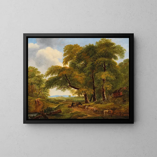 Monogrammist SH - Weite Landschaft mit Viehherde.webp