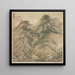 Mont Wuzhan - Song Xu — ingelijst kunstwerk aan de muur