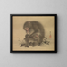 Singes - Mori Sosen — ingelijst kunstwerk aan de muur