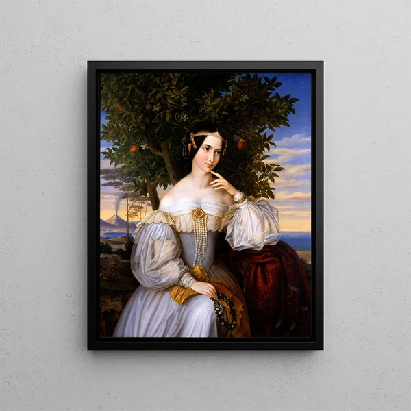 Moritz Daniel Oppenheim - Marriage Portrait of Charlotte de Rothschild.webp