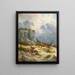 Hunting chamois - Moritz Müller — framed artwork on a wall