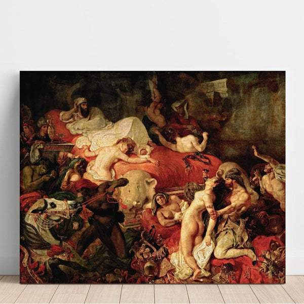 Mort de Sardanapale - Eugène Delacroix | Reproduction Tableau Décoration murale affiche copie