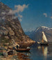 Landschap van de fjord - Morten Müller — weergave van het kunstwerk