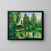 Het park en de vijver van het kasteel van Gressy - Moïse Kisling — ingelijst kunstwerk aan de muur