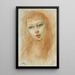 Portrait de Femme - Moïse Kisling — ingelijst kunstwerk aan de muur