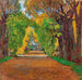van het parkmotief Schlopark in Jevisovice - Carl Moll — weergave van het kunstwerk