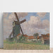 Reproductie van het schilderij molen en dorp in België - Alfred Zoff