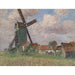 Reproductie van het schilderij molen en dorp in België - Alfred Zoff