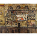 Reproductie van het schilderij muur van de muur aan de rivier - Egon Schiele