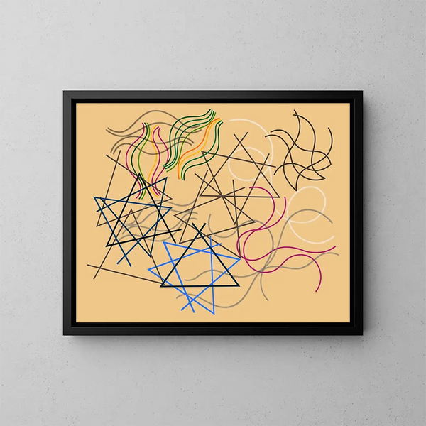 Lignes d'été - Myriam Thyes — framed artwork on a wall