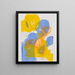 Abstractie 202 - Myron Kozman — ingelijst kunstwerk aan de muur