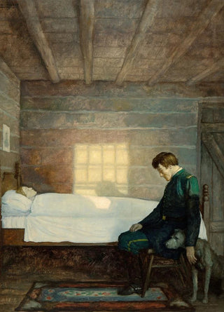 N C Wyeth - He Sat There until the Sun Went Down The Little Shepherd of Kingdom Come.webp