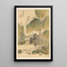 Landschap - Nakabayashi Chikutō — ingelijst kunstwerk aan de muur