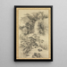 Landschap met waterval - Nakabayashi Chikutō — ingelijst kunstwerk aan de muur