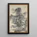 Ruisseau de montagne par une journée d'été - Nakabayashi Chikutō — ingelijst kunstwerk aan de muur