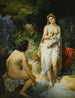 De baders - Nándor Rákóczy — weergave van het kunstwerk