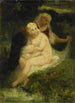 Na het bad - Narcisse Virgile Diaz de la Peña — weergave van het kunstwerk