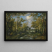 Bos in het Fontainebleau-woud - Narcisse Virgile Diaz de la Peña — ingelijst kunstwerk aan de muur
