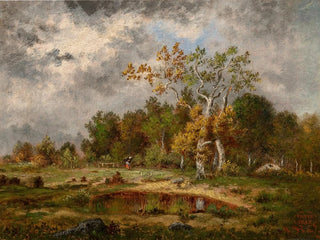 NarcisseVirgile Diaz de La Pea - Fagotire  lore dun bois prs dune mare.webp